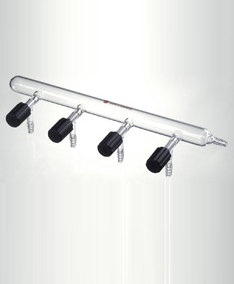 M202405 單排管真空氣體分配器（高真空閥） 節(jié)門組數(shù)5 閥門(mm)0-4 總長度(mm)525