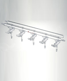 M260003,雙排管真空氣體分配器，實心玻璃節(jié)門,3,300mm,3小咀,左右前左后